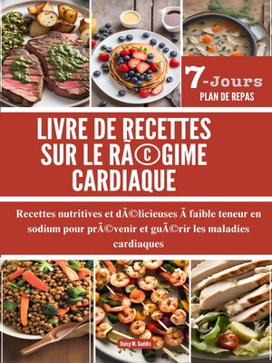 cover image of Livre de recettes sur le régime cardiaque